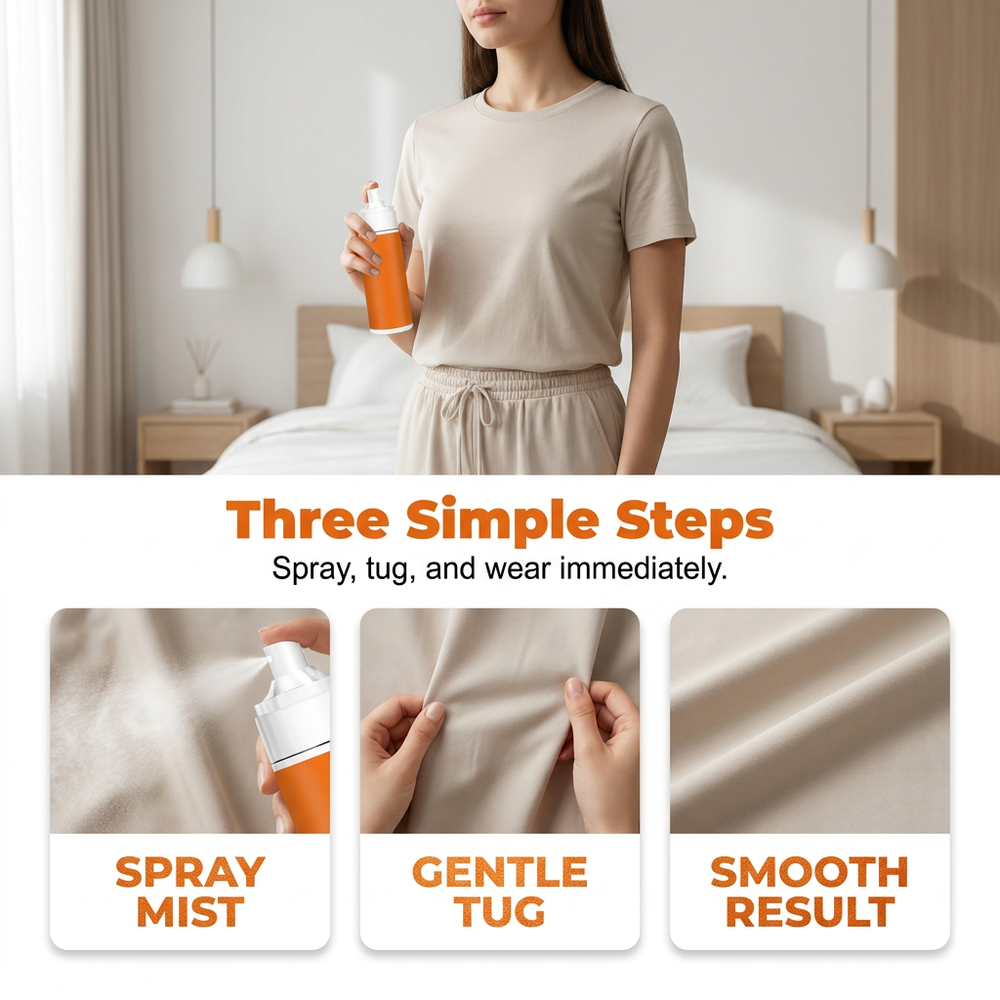 Instant Anti-Wrinkle Fabric Spray