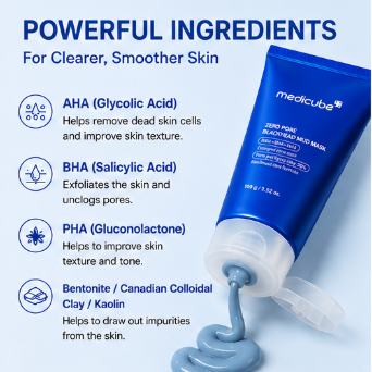 [medicube] Zero Pore Blackhead Mud Mask | 3 min mud mask | pore care | Strong Blackhead Absorption