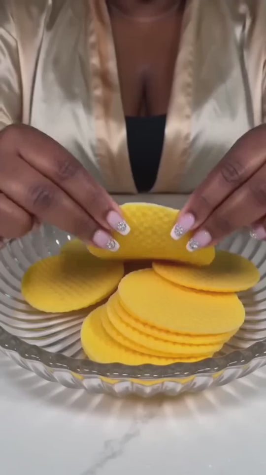 Turmeric &amp; Kojic Acid Cleansing Pads, Gentle Deep Clean Soft Texture Facial Skincare Pads🍯