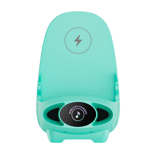 🪑 50% OFF NOW! 📱 Mini Chair Phone Holder with Wireless Charger - 15W Fast Charging, Adjustable Viewing Angles for Desk/Car/Home Use ⚡✨