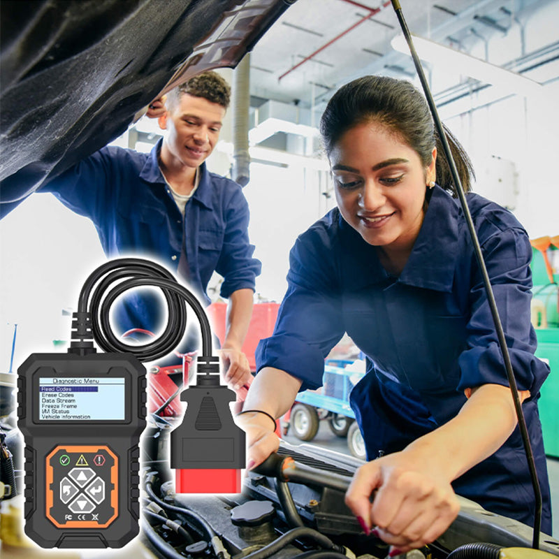 Professional OBD2 scanner – Full diagnostics, one-click reset & 8 languages! Compatible with all vehicles from 1996 onwards 📊💡