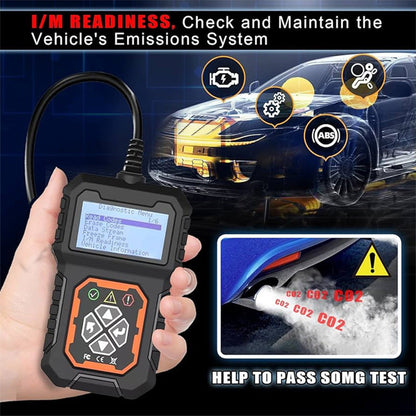 Professional OBD2 scanner – Full diagnostics, one-click reset & 8 languages! Compatible with all vehicles from 1996 onwards 📊💡