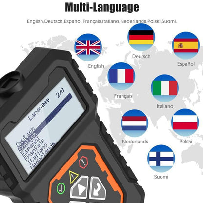 Professional OBD2 scanner – Full diagnostics, one-click reset & 8 languages! Compatible with all vehicles from 1996 onwards 📊💡