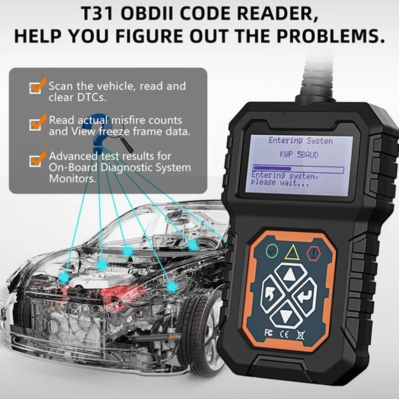 Professional OBD2 scanner – Full diagnostics, one-click reset & 8 languages! Compatible with all vehicles from 1996 onwards 📊💡