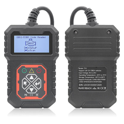 Professional OBD2 scanner – Full diagnostics, one-click reset & 8 languages! Compatible with all vehicles from 1996 onwards 📊💡