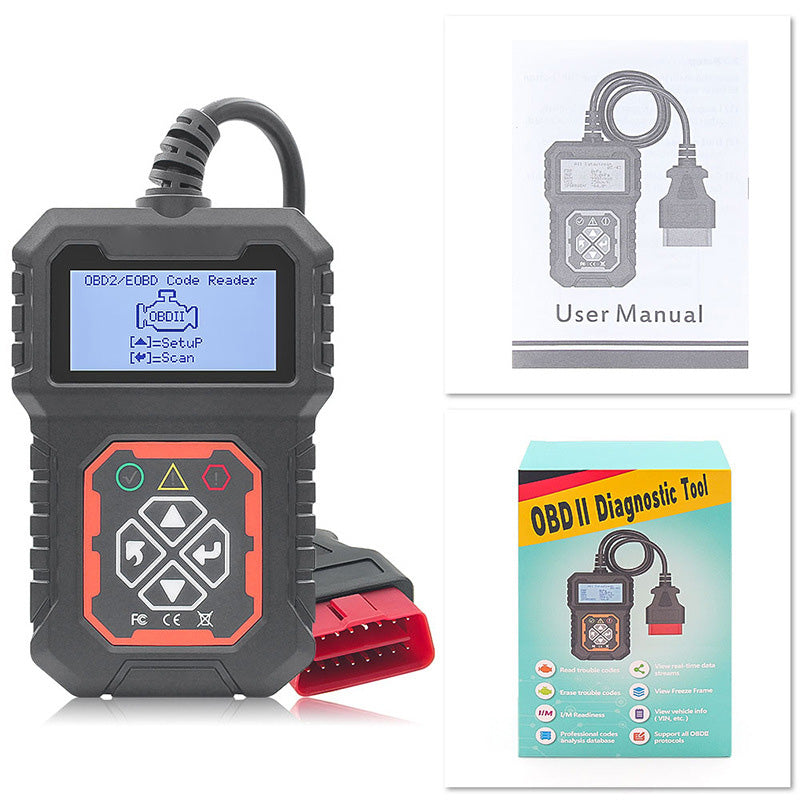Professional OBD2 scanner – Full diagnostics, one-click reset & 8 languages! Compatible with all vehicles from 1996 onwards 📊💡