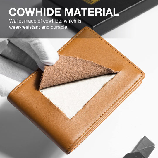Limited-Time Discount!!🏆RFID-Blocking Leather and Carbon Fiber Credit Card Holder