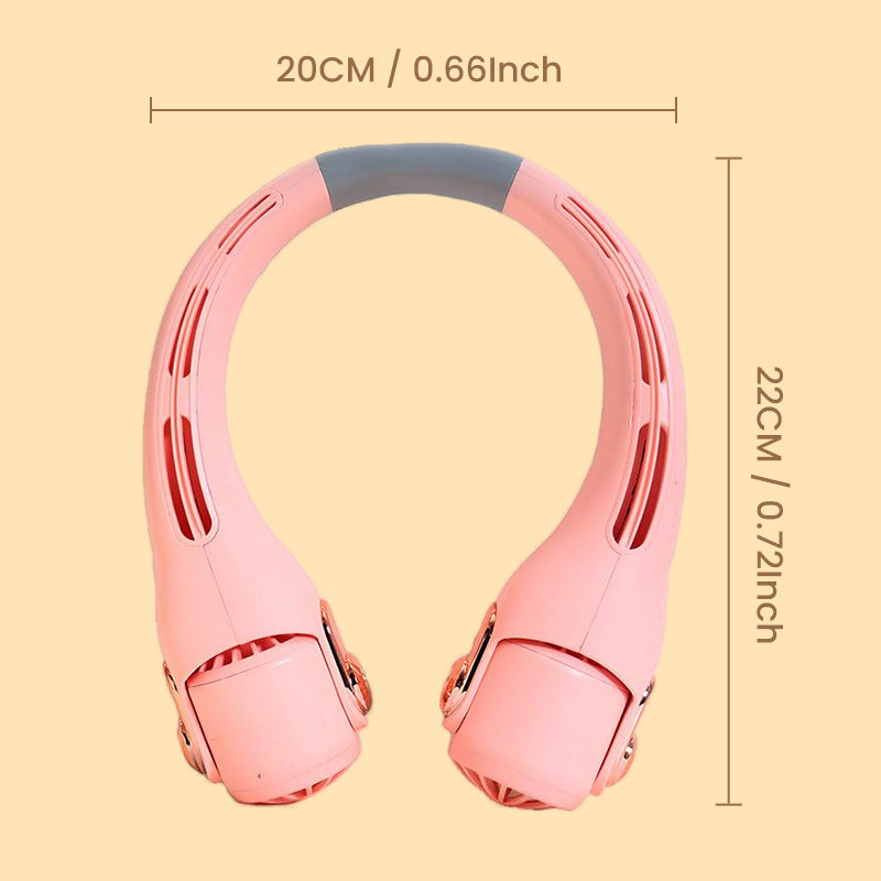 Neck Air Conditioner Fan – Ultra‑quiet, 360° rotating, 3 speeds. Hands‑free cooling, long battery. Summer essential!