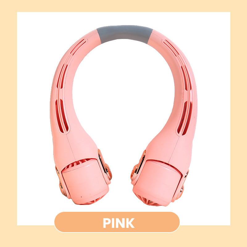 Neck Air Conditioner Fan – Ultra‑quiet, 360° rotating, 3 speeds. Hands‑free cooling, long battery. Summer essential!