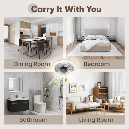 ✨ Summer 50% Price ❄️Remote Control Ceiling Fan with Light