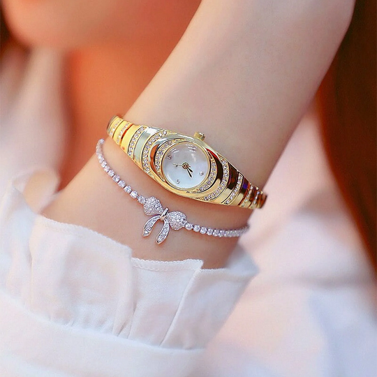 🎁 Ново пристигане с 49% отстъпка💎Дамски часовник с гривна и кристали⌚