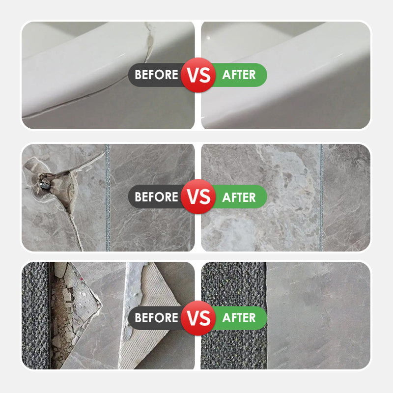 Kraftfuldt dobbeltrørs reparationssæt til porcelæn