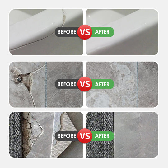 Powerful Double-Tube Porcelain Repair Kit
