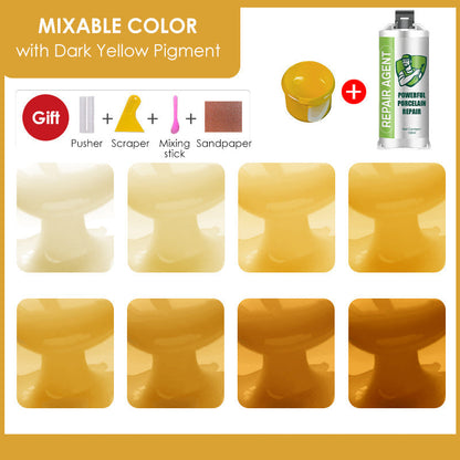 Kraftfuldt dobbeltrørs reparationssæt til porcelæn