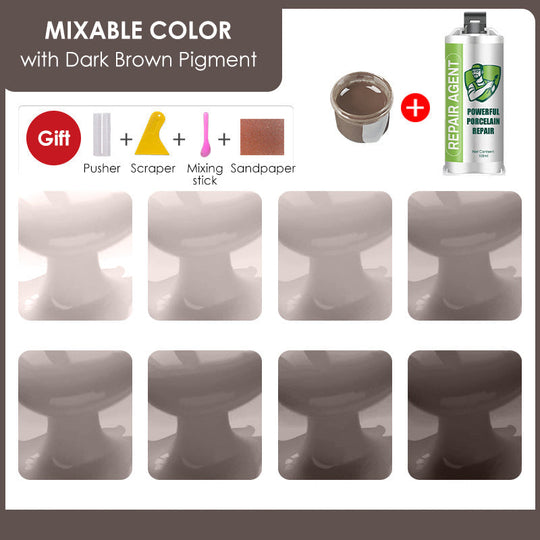Powerful Double-Tube Porcelain Repair Kit