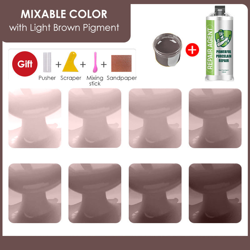 Powerful Double-Tube Porcelain Repair Kit