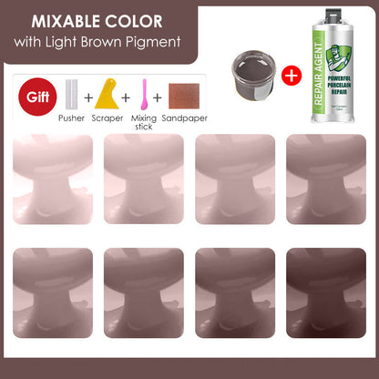 Kraftfuldt dobbeltrørs reparationssæt til porcelæn