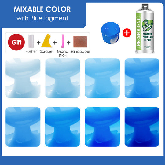 Powerful Double-Tube Porcelain Repair Kit