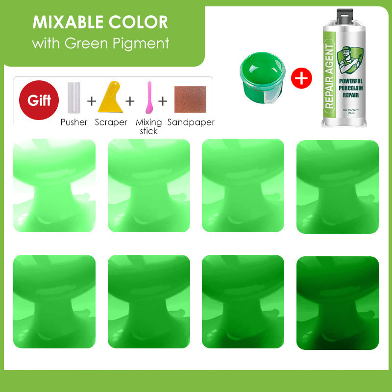 Powerful Double-Tube Porcelain Repair Kit
