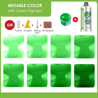 Kraftfuldt dobbeltrørs reparationssæt til porcelæn