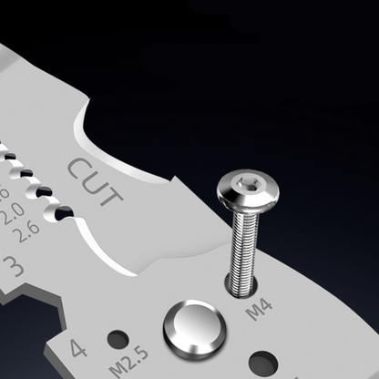 Multifunktions foldbar wirestripper med spændingstester