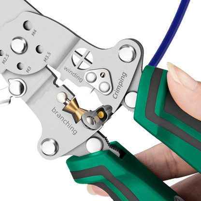 Multifunktions foldbar wirestripper med spændingstester