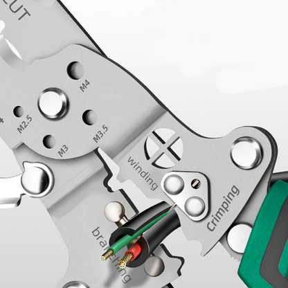 Multifunktions foldbar wirestripper med spændingstester