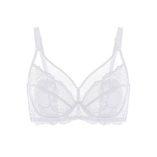 💞50K+ SOLD!👙HSIA Enchante Floral Lace Plus Size Underwire Unlined Unpadded Minimizer Full Coverage Bra Women&