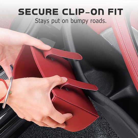 ⏳🔥LIMITED-TIME 40% OFF! ⏰Organize Your Car Instantly! No-Slip Clip-On Leather Cup Holder