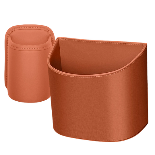 ⏳🔥LIMITED-TIME 40% OFF! ⏰Organize Your Car Instantly! No-Slip Clip-On Leather Cup Holder