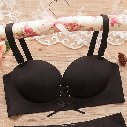 👙 40% OFF NOW! 💫 Detachable-Strap Non-Mark Gathering Bra – Adjustable Fit, Dual-Wear & Breathable ✨