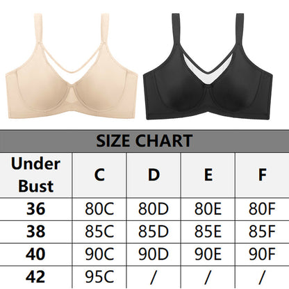 🏆 Last Day Special Price £7.99💐Women's Elegant Sheer Full Coverage Plus Size Bra