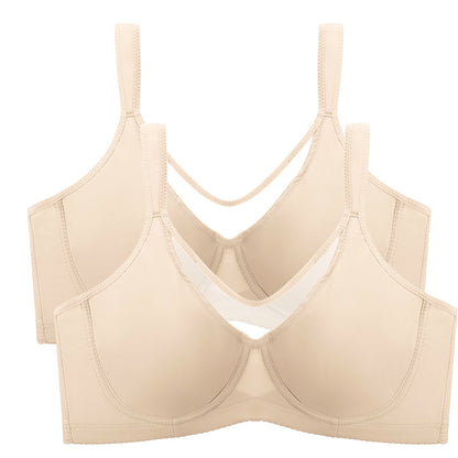 🏆 Last Day Special Price £7.99💐Women's Elegant Sheer Full Coverage Plus Size Bra