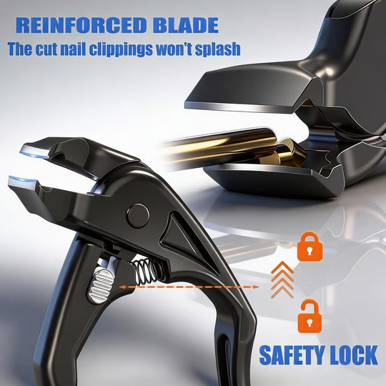 💅Stainless Steel Nail Clipper with Curved Precision Blades – Effortless for Thick Nails &amp; Seniors! ✂️✨