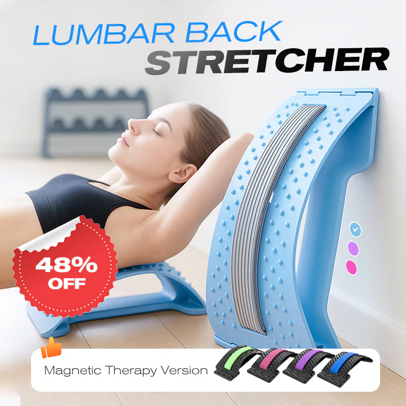 🎁2026 New Arrivals 40% OFF💥Magnetic Lumbar Stretcher – Acupressure Massage, Portable Design & Relieves Back Pain ✨