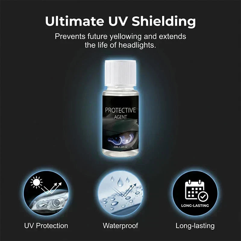 LAST DAY SALE🏆Professional Car Headlight Restoration Kit – Removes yellowing &amp; scratches, restores clarity &amp; UV protection – easy DIY solution