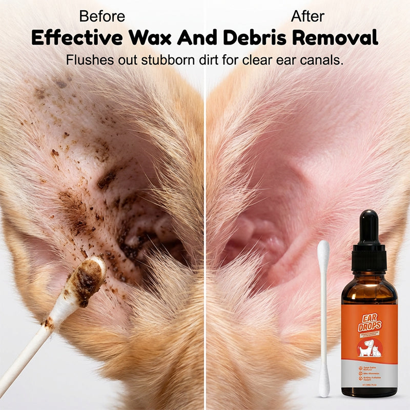 🔥2026 Hot Sale 30% OFF✨🐶🐱Natural Dog & Cat Ear Drop for Itching & Wax Build-Up