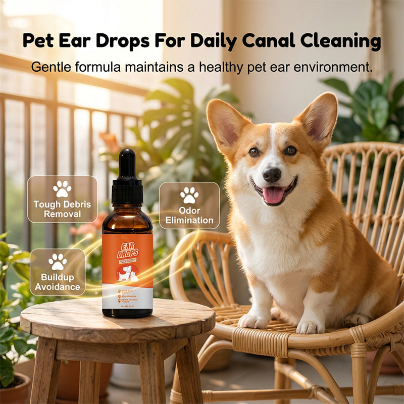🔥2026 Hot Sale 30% OFF✨🐶🐱Natural Dog & Cat Ear Drop for Itching & Wax Build-Up