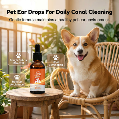 🔥2026 Hot Sale 30% OFF✨🐶🐱Natural Dog & Cat Ear Drop for Itching & Wax Build-Up