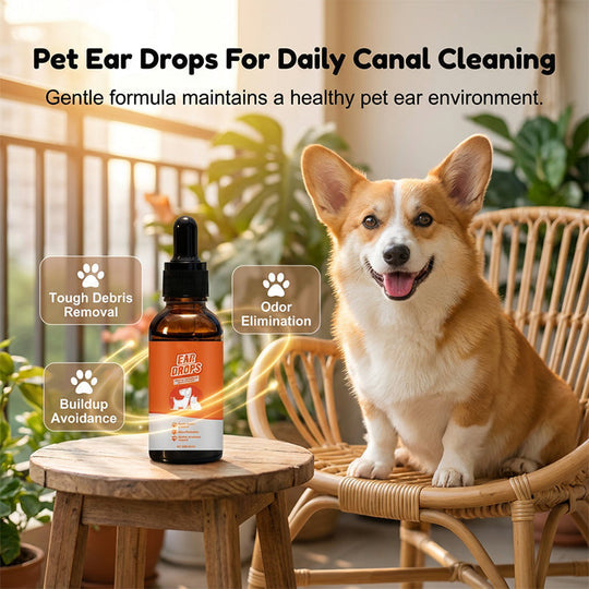 🔥2026 Hot Sale 30% OFF✨🐶🐱Natural Dog &amp; Cat Ear Drop for Itching &amp; Wax Build-Up