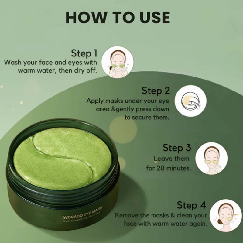 Avocado Moisturizing Eye bagMask,Under Eye Mask