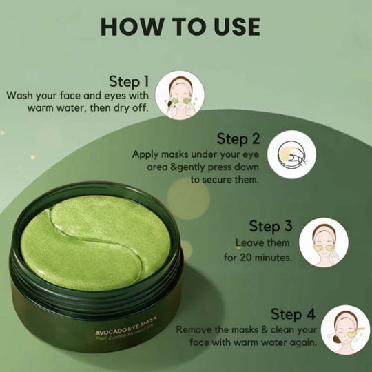 Avocado Moisturizing Eye bagMask,Under Eye Mask