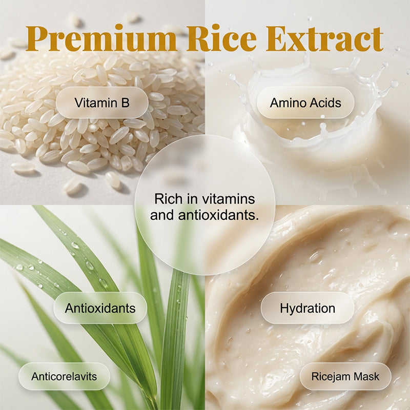 Rice Brightening Hydrating Exfoliating Facial Mask