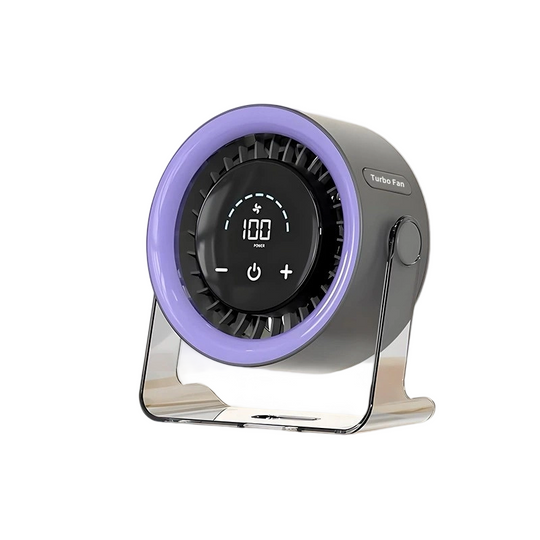 [Heatwave Essential] Desk Fan with LED Display USB Powered Portable 100 Speeds 120&