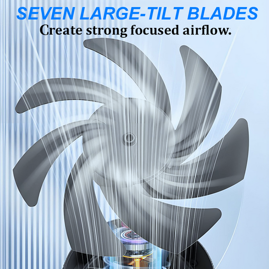 [Heatwave Essential] Desk Fan with LED Display USB Powered Portable 100 Speeds 120&