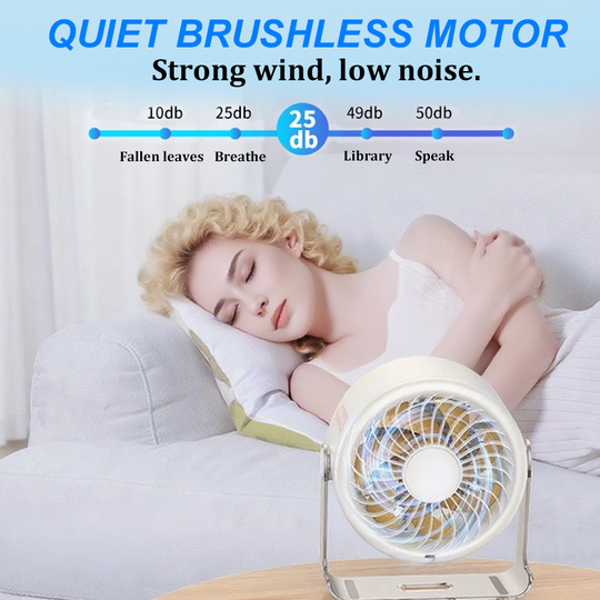 [Heatwave Essential] Desk Fan with LED Display USB Powered Portable 100 Speeds 120&