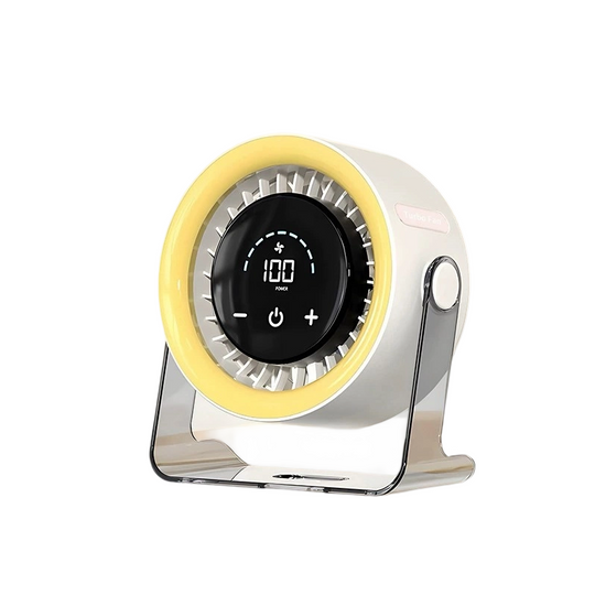 [Heatwave Essential] Desk Fan with LED Display USB Powered Portable 100 Speeds 120&