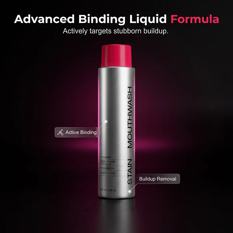 🔥2026 SALE -Advanced Stain-Lifting Whitening Mouthwash: Visible Debris Removal &amp; Fresh Breath