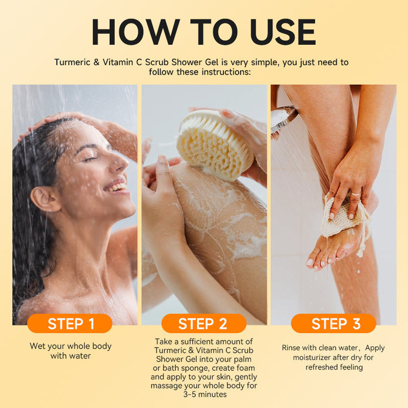 Moisturizing &amp; Brightening Turmeric Shower Gel