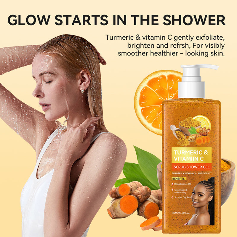 Moisturizing &amp; Brightening Turmeric Shower Gel
